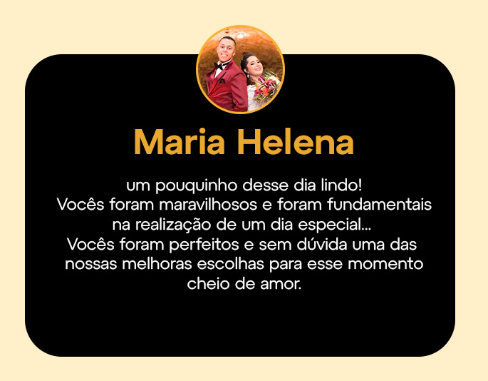 feedback noiva